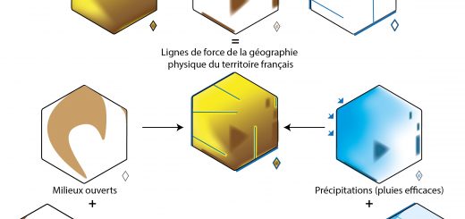 Figure 1. Modélisation graphique de la ressource environnementale potentielle dans la France de 2010.