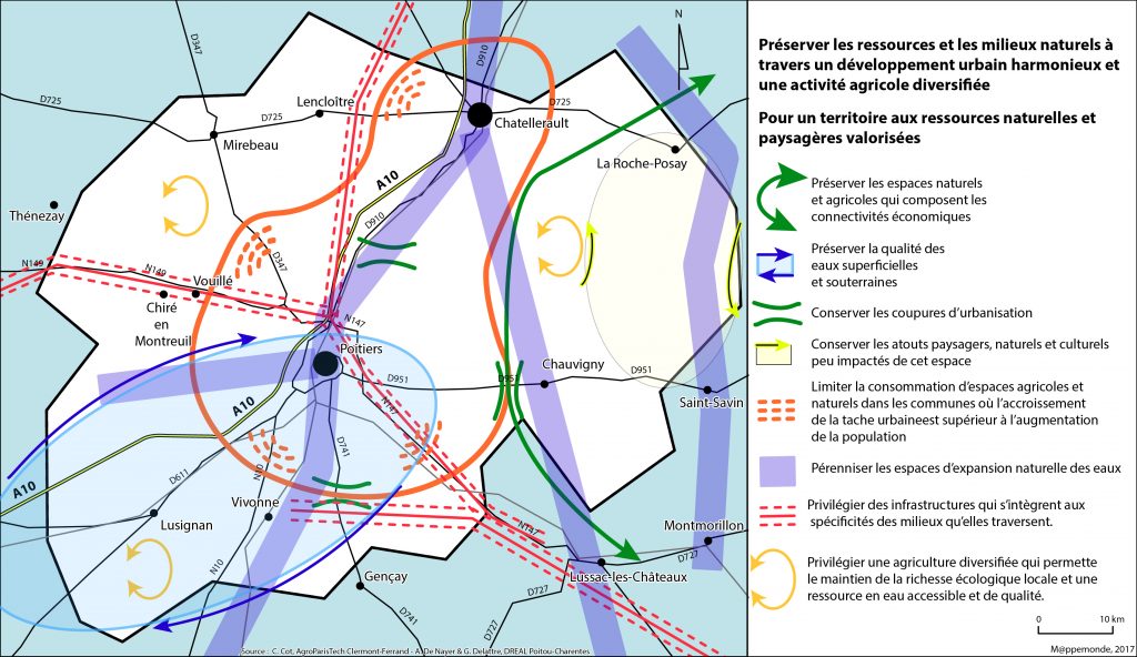 Figure 6. Carte schématique des enjeux environnementaux.